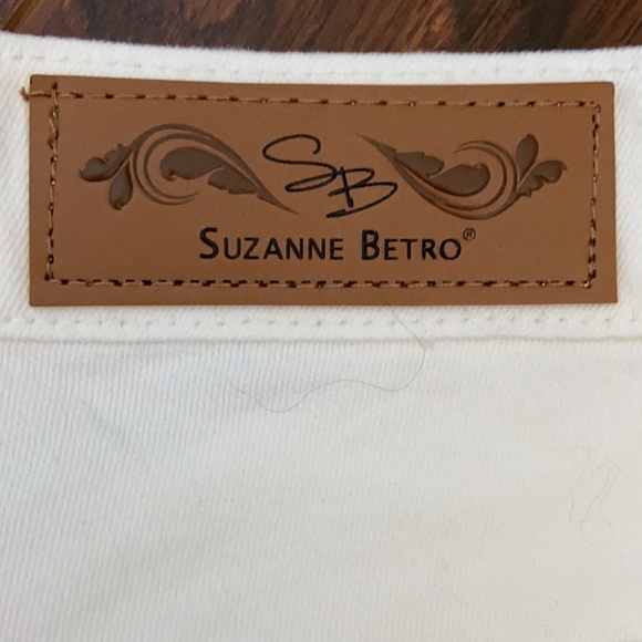 Suzanne Betro white pants in size 10 - Picture 2 of 14